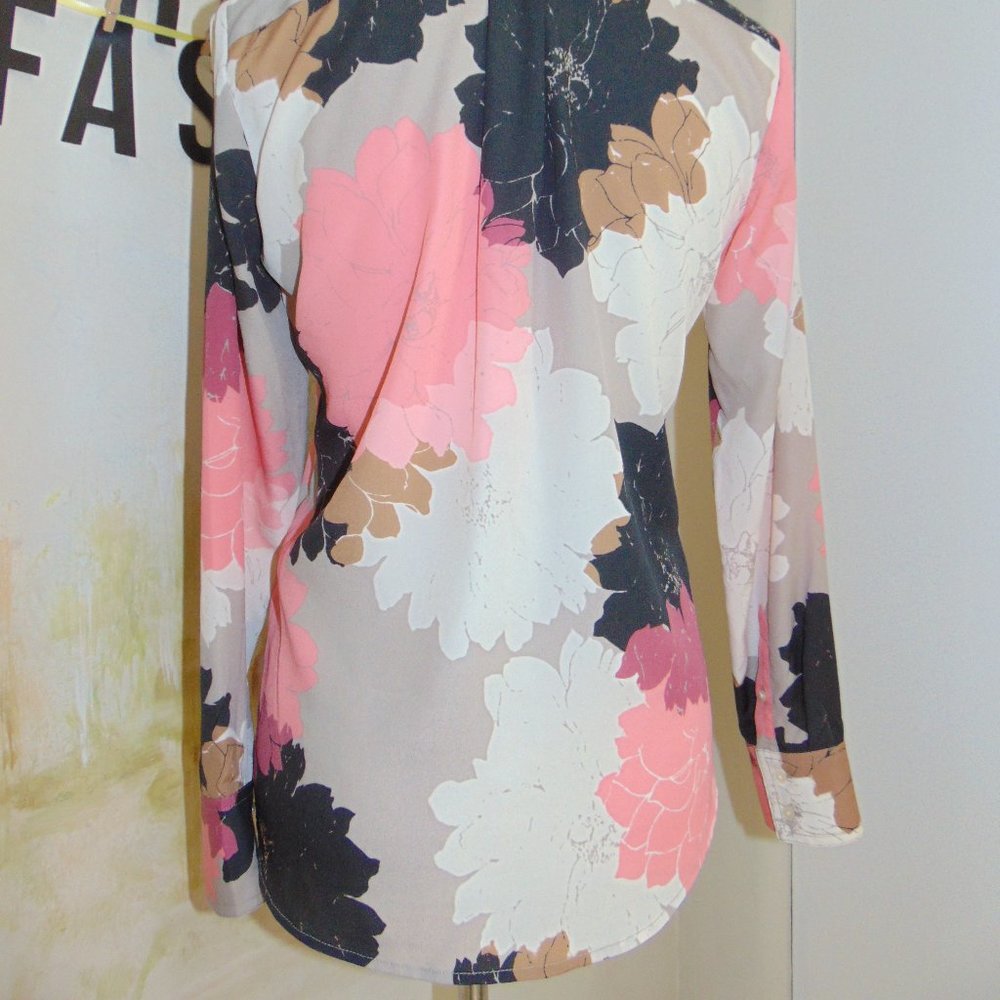 Banana Republic Multicolor Floral Button Up Blouse - Picture 3 of 5